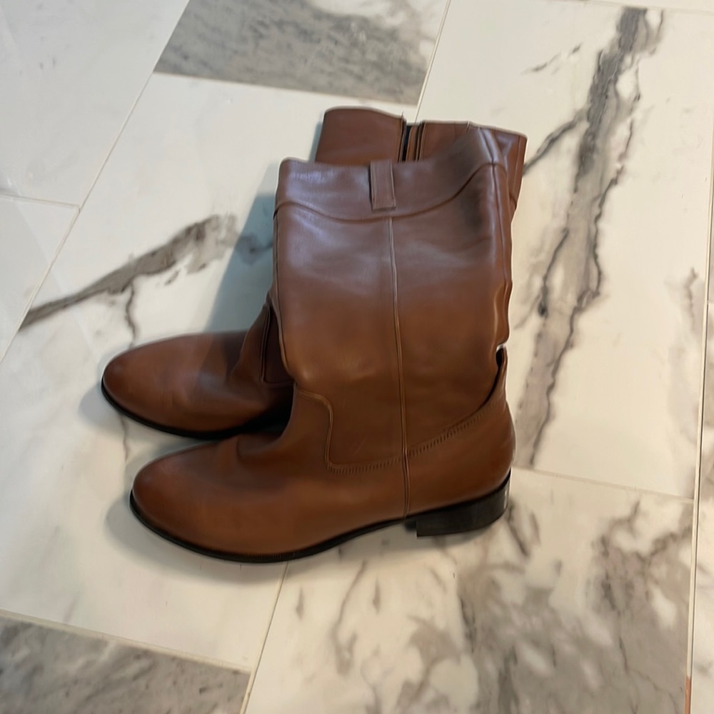 Brown tall boots